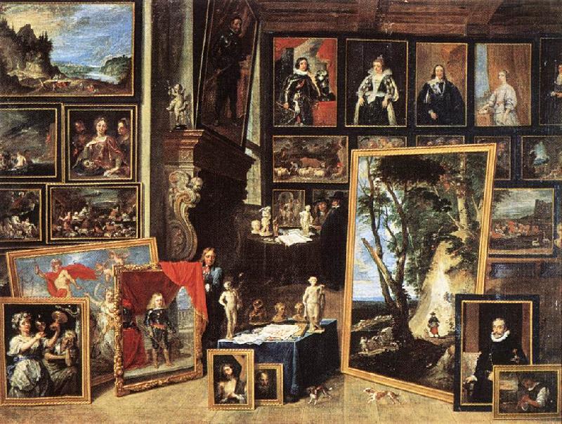 TENIERS, David the Younger The Gallery of Archduke Leopold in Brussels xgh